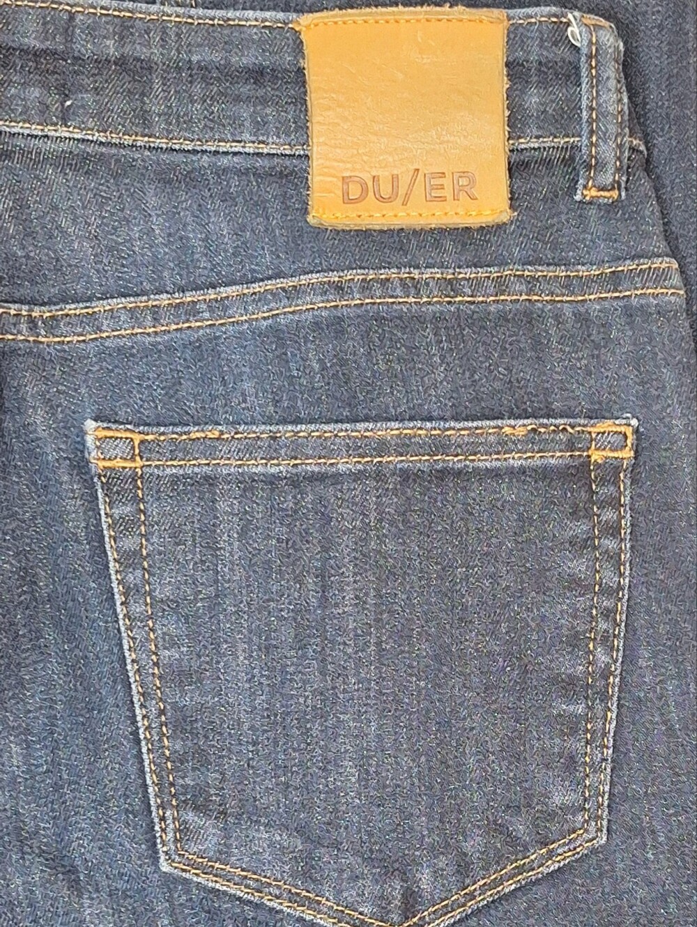 DU/ER Performance Denim Jeans Dark Wash Blue Size 24x32 - Picture 6 of 9